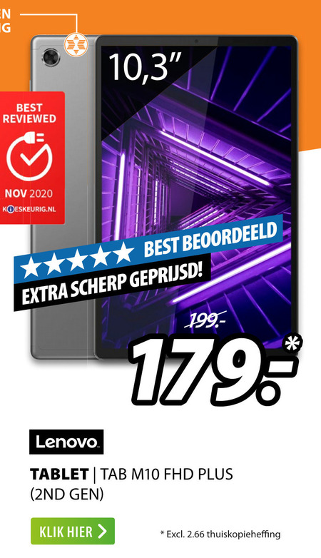 Lenovo   tablet folder aanbieding bij  Expert - details