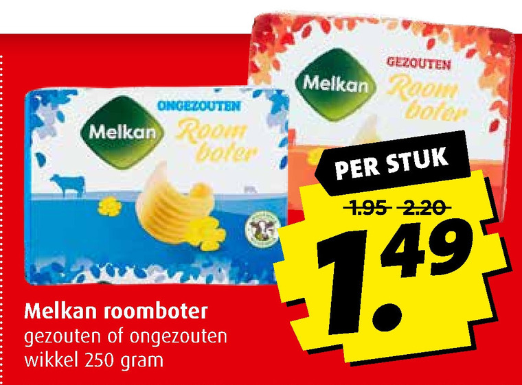 Melkan   roomboter folder aanbieding bij  Boni - details