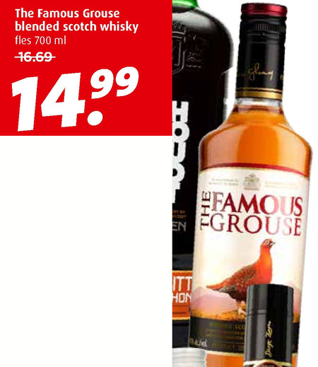 Famous Grouse   whisky folder aanbieding bij  Boni - details