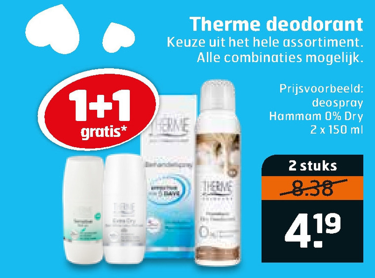 Therme   deodorant folder aanbieding bij  Trekpleister - details