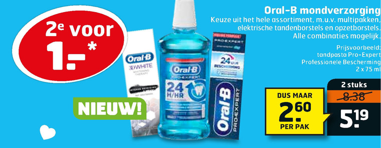 Oral-B   tandenborstel, mondverzorging folder aanbieding bij  Trekpleister - details