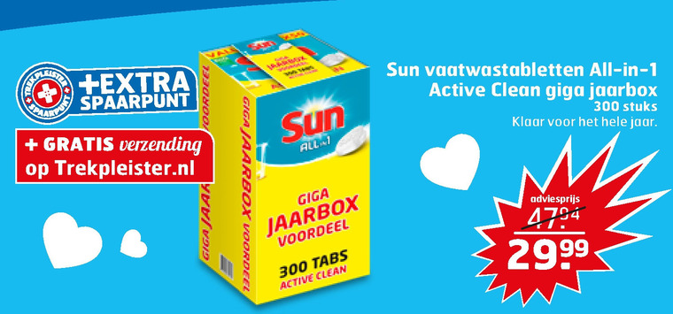 Sun   vaatwasmiddel folder aanbieding bij  Trekpleister - details