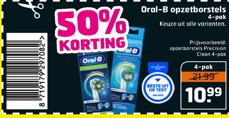 Braun Oral-B   opzetborstel folder aanbieding bij  Trekpleister - details