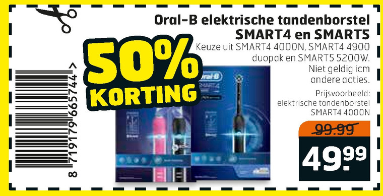 Braun Oral-B   electrische tandenborstel folder aanbieding bij  Trekpleister - details