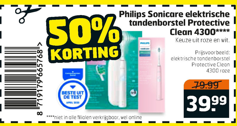 Philips   electrische tandenborstel folder aanbieding bij  Trekpleister - details