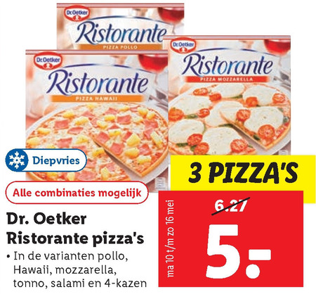 Dr Oetker   diepvriespizza folder aanbieding bij  Lidl - details