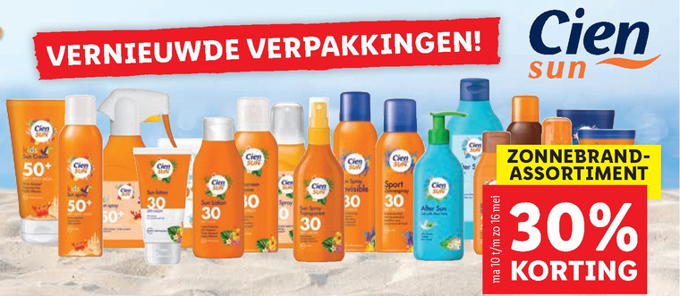 Cien   zonnebrandolie folder aanbieding bij  Lidl - details