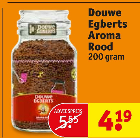 Douwe Egberts   oploskoffie folder aanbieding bij  Kruidvat - details