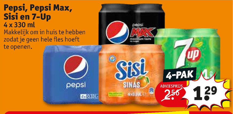 Sisi   frisdrank, cola folder aanbieding bij  Kruidvat - details