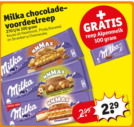 Milka   chocolade folder aanbieding bij  Kruidvat - details