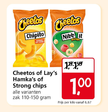 Cheetos   chips folder aanbieding bij  Jan Linders - details