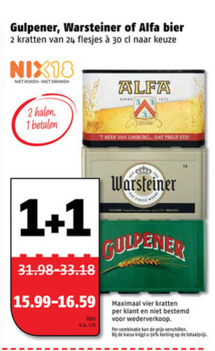 Gulpener   krat bier folder aanbieding bij  Poiesz - details