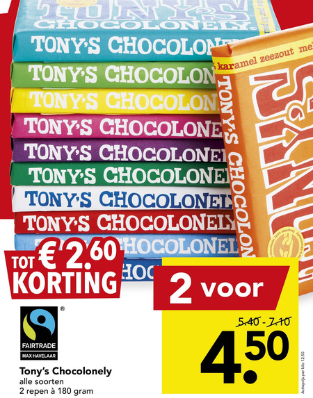 Tony Chocolony   chocolade folder aanbieding bij  Deen - details