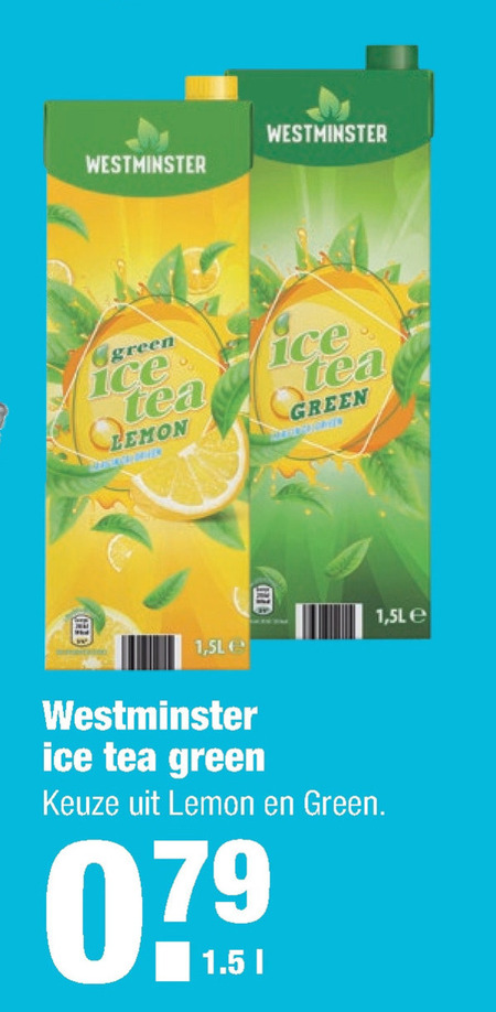 Westminster   ice tea folder aanbieding bij  Aldi - details