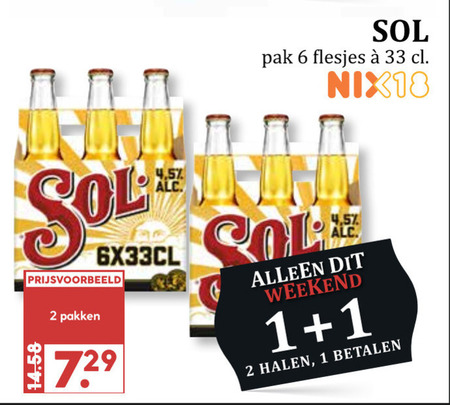 Sol   speciaalbier folder aanbieding bij  MCD Supermarkt Basis - details