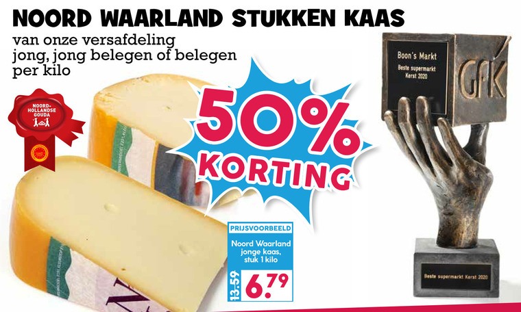 Noord Waarland   kaas folder aanbieding bij  Boons Markt - details