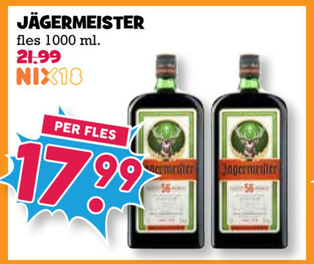 Jagermeister   kruidenbitter folder aanbieding bij  Boons Markt - details