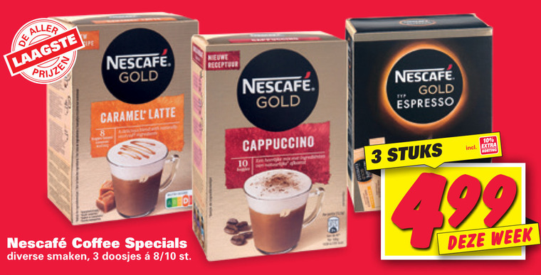 Nescafe   oploskoffie folder aanbieding bij  Nettorama - details