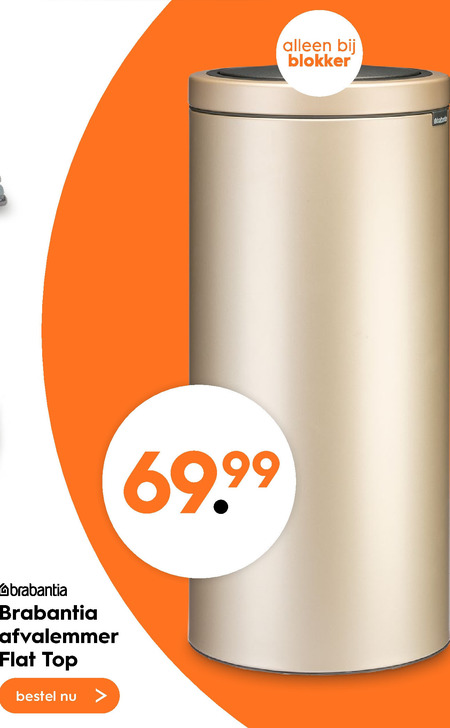 Brabantia   afvalemmer folder aanbieding bij  Blokker - details