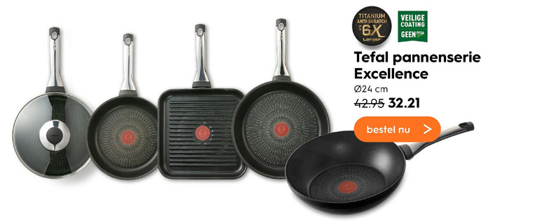 Tefal   koekenpan folder aanbieding bij  Blokker - details