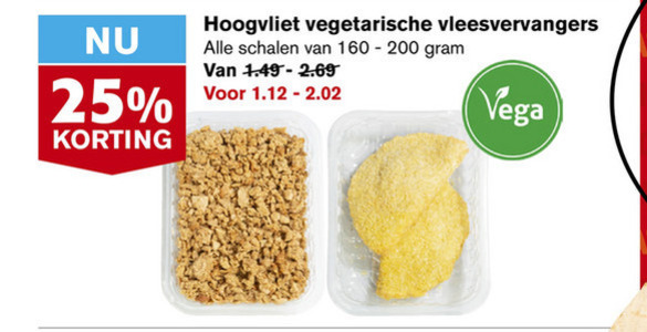 Hoogvliet Huismerk   vegetarisch folder aanbieding bij  Hoogvliet - details