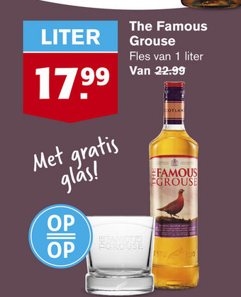 Famous Grouse   whisky folder aanbieding bij  Hoogvliet - details