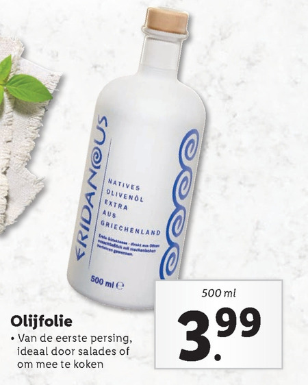 Eridanous   olijfolie folder aanbieding bij  Lidl - details