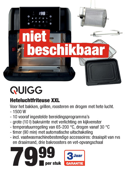 Quigg   friteuse folder aanbieding bij  Aldi - details