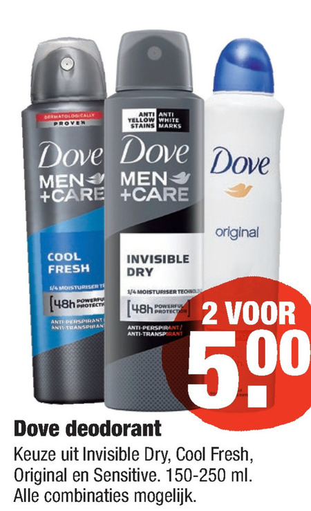 Dove   deodorant folder aanbieding bij  Aldi - details