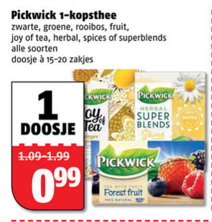 Pickwick   thee folder aanbieding bij  Poiesz - details