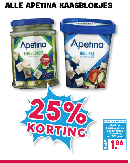 Apetina   feta folder aanbieding bij  Boons Markt - details