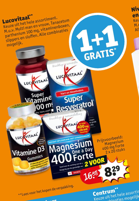 Lucovitaal   voedingssupplement folder aanbieding bij  Kruidvat - details