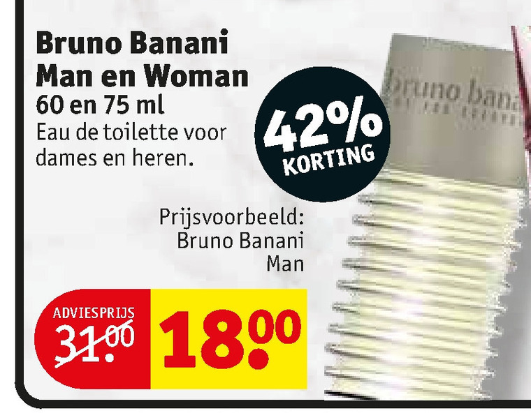 Bruno Banani   eau de toilette folder aanbieding bij  Kruidvat - details