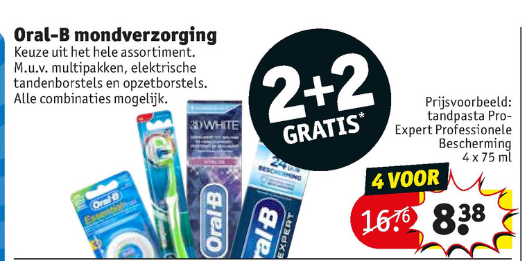 Oral-B   tandpasta folder aanbieding bij  Kruidvat - details