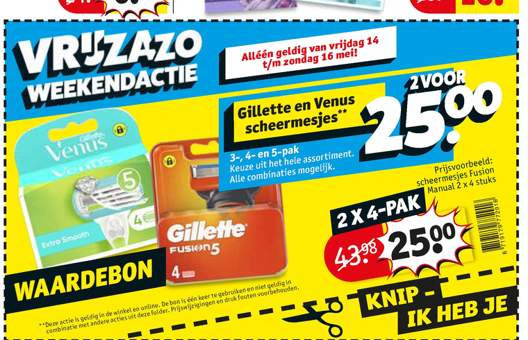 Gillette   scheermesjes, dames scheermesje folder aanbieding bij  Kruidvat - details