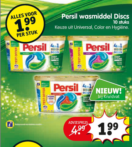 Persil   wasmiddel folder aanbieding bij  Kruidvat - details