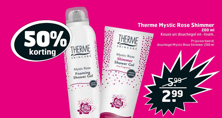 Therme   douchegel folder aanbieding bij  Trekpleister - details