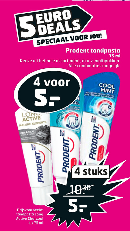 Prodent   tandpasta folder aanbieding bij  Trekpleister - details