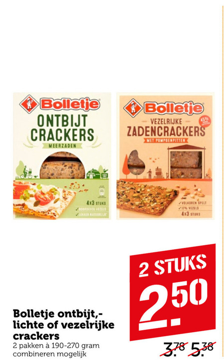 Bolletje   crackers folder aanbieding bij  Coop - details