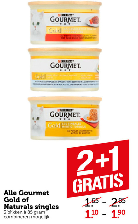 Gourmet   kattenvoer folder aanbieding bij  Coop - details