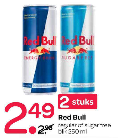 Red Bull   energiedrank folder aanbieding bij  Spar - details