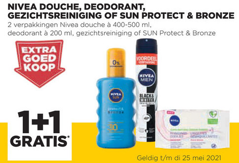 Nivea   deodorant, gezichtsreiniging folder aanbieding bij  Jumbo - details