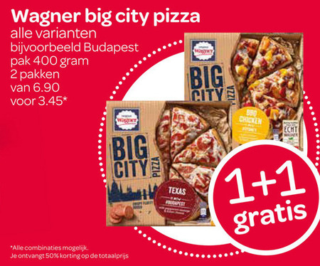 Wagner   diepvriespizza folder aanbieding bij  Spar - details