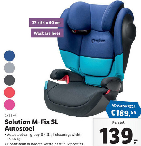 Cybex   autostoeltje folder aanbieding bij  Lidl - details