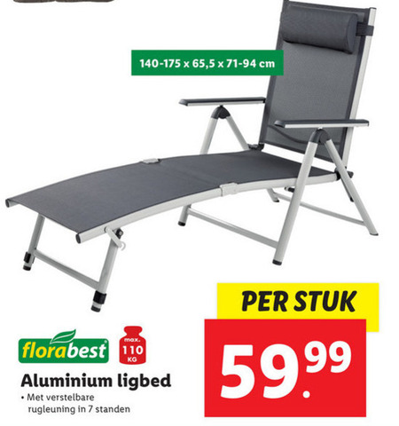 Florabest   ligbed folder aanbieding bij  Lidl - details