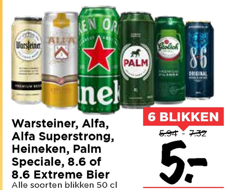 Alfa   blikje bier folder aanbieding bij  Vomar - details