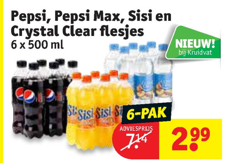 Pepsi   frisdrank, cola folder aanbieding bij  Kruidvat - details