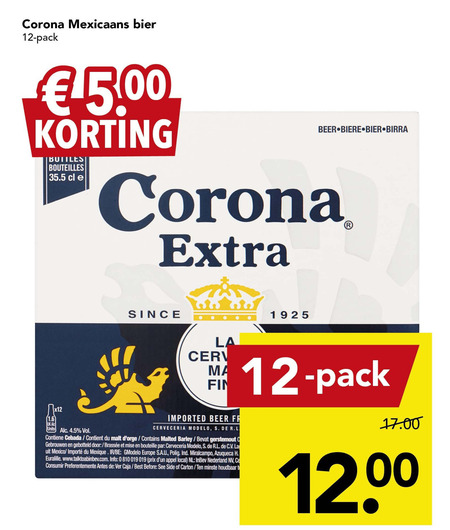 Corona   speciaalbier folder aanbieding bij  Deen - details