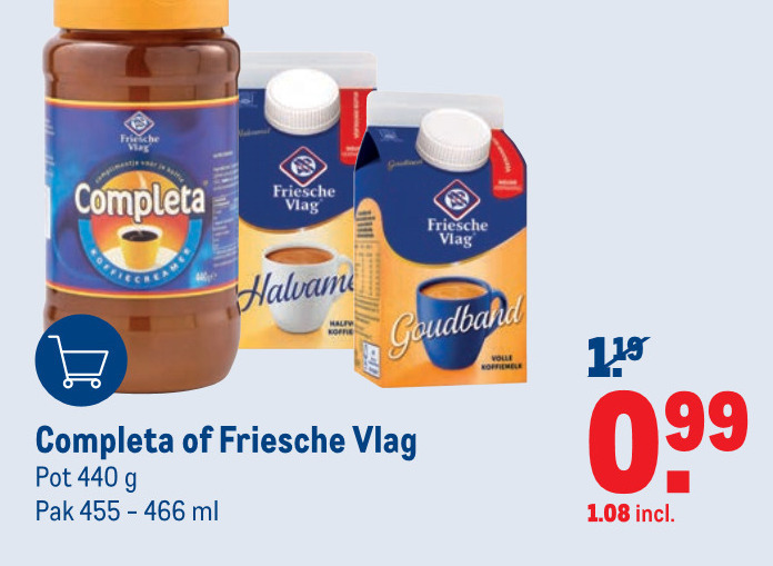 Friesche Vlag   koffiemelk, koffiecreamer folder aanbieding bij  Makro - details