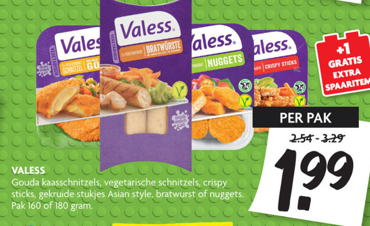 Valess   vegetarisch folder aanbieding bij  Dekamarkt - details